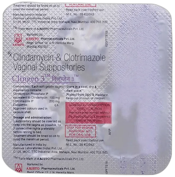 clingen 3 vaginal suppository